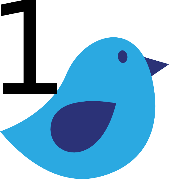 Blue Bird With 1 Clip Art At Clker Com Vector Online - Bird Clip Art Easy (564x599)