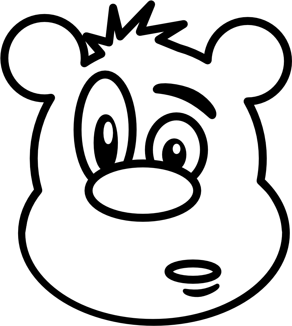 » Clip Art » Bear Black White Line Teddy Bear - Christmas Day (2555x3613)