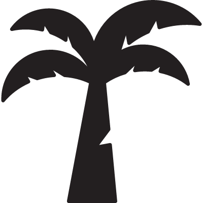 Coconut Tree Vector - Coconut Tree Icon Vector (400x400)