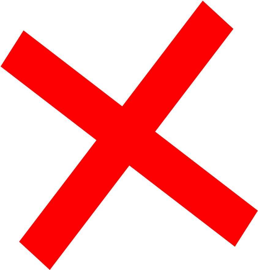 X Clipart 6 Clip Art - Cancel Clipart (958x958)
