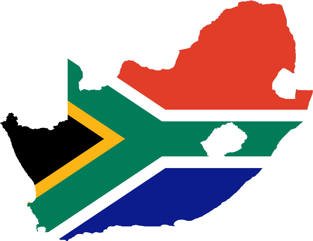 Country Clipart South Africa - South Africa Flag Country (1200x438)
