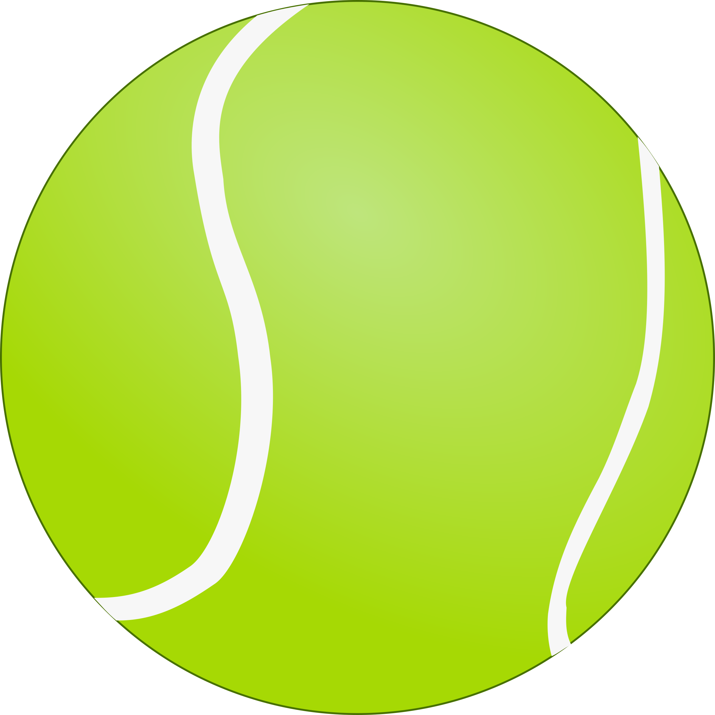 Bola De Tenis - Tennis Ball Clip Art (2400x2400)
