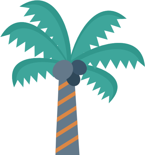 Coconut Tree Free Icon - Food (512x512)