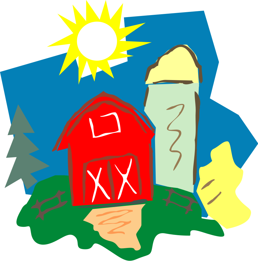 02 - Farms Clipart (887x900)
