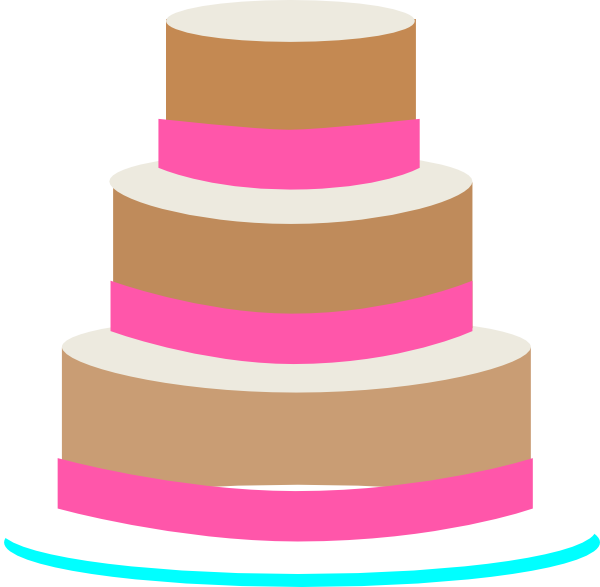 Clipart Info - Three Layer Cake Clip Art (600x587)