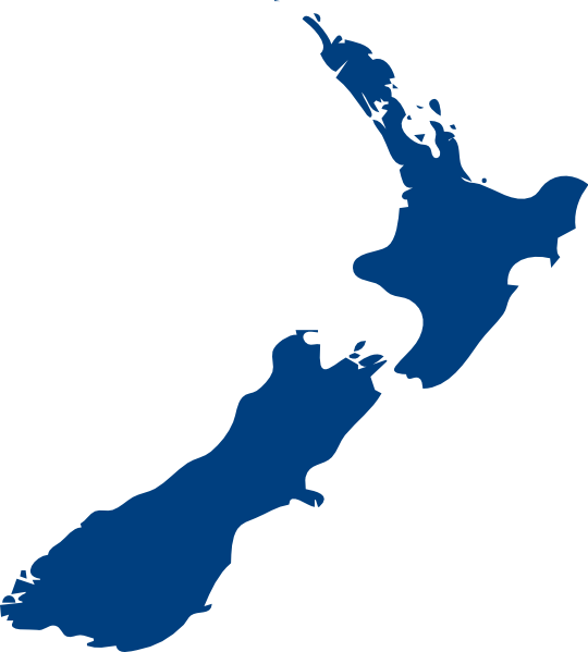 New Zealand Map Clipart (540x599)