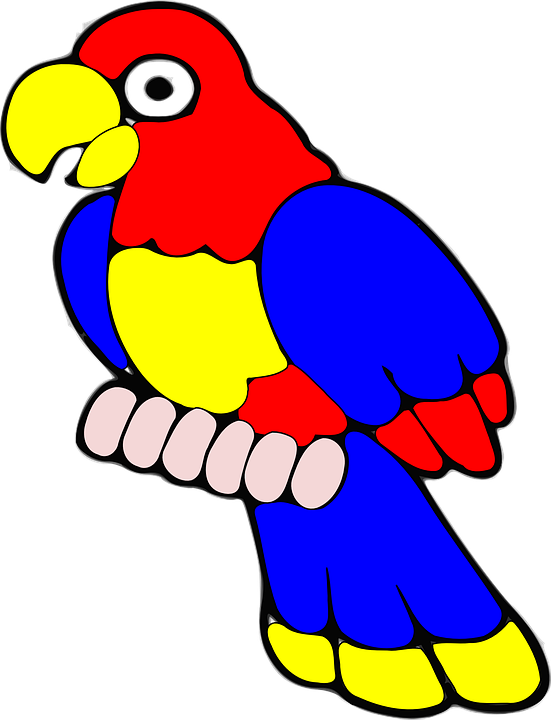Brds Clipart Burung - Pajaro Clipart (551x720)