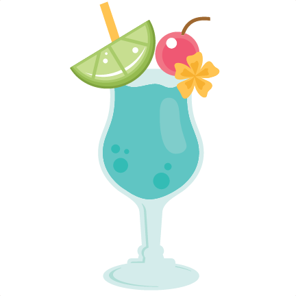 Tropical Drink Clipart - Cruise Drinks Clip Art (432x432)