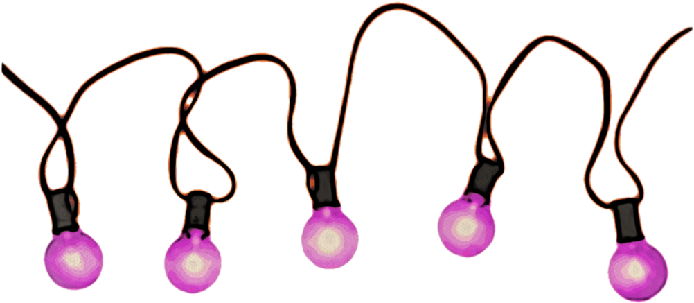 Pink Christmas Lights By Jeanicebartzen27 - Pink Christmas Lights Transparent (1024x465)