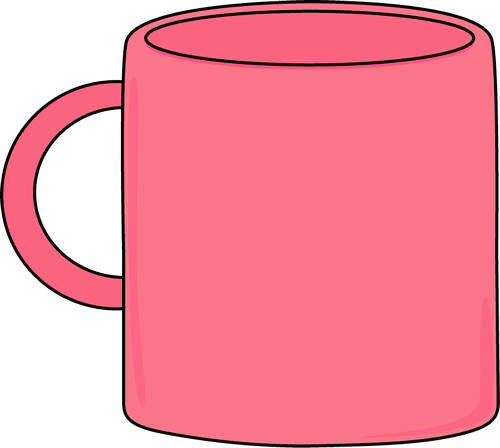 Pink Mug - Mug Clipart (500x448)
