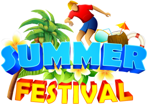 Summer Festival With Summer Elements, Summer, Beach, - Portable Network Graphics (360x360)
