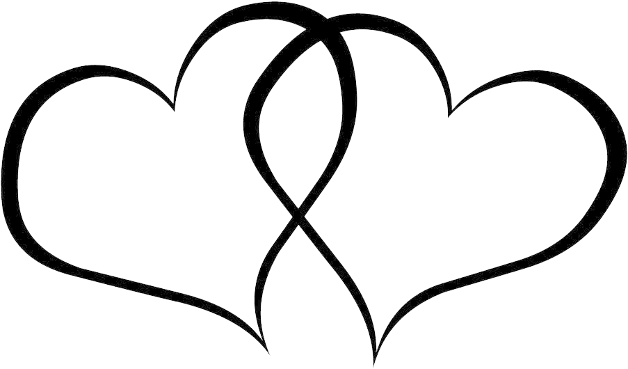 Wedding Heart Png Clipart - Double Hearts (1024x640)