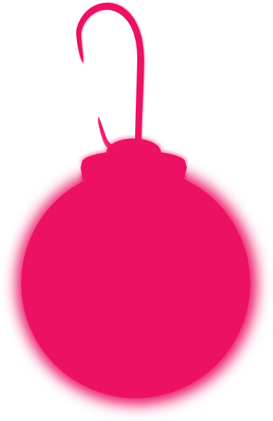 Pink Ornament Clip Art - Clip Art (390x600)