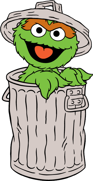 Resultado De Imagen Para Oscar The Grouch Cartoon - Clip Art Oscar The Grouch (367x714)