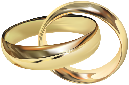 Wedding Rings Png Clip Art - Gold Wedding Rings Png (500x331)