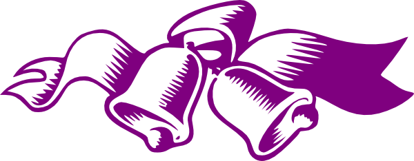 Plum Clipart Wedding - Purple Bridal Shower Clipart (600x234)