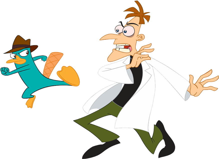 Phineas And Ferb Wall Decal Clipart - Phineas And Ferb Dr Doofenshmirtz (894x648)