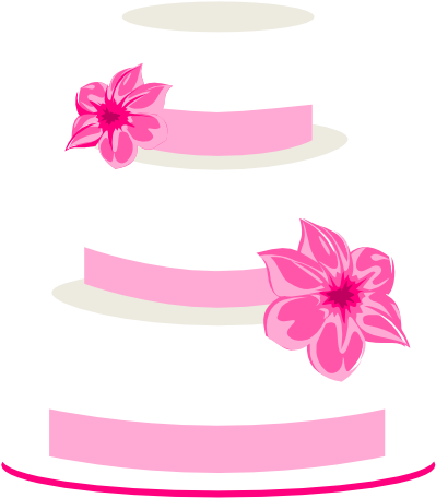 Pink - Wedding - Cake - Clipart - Cake 4 Layers Clipart (600x600)