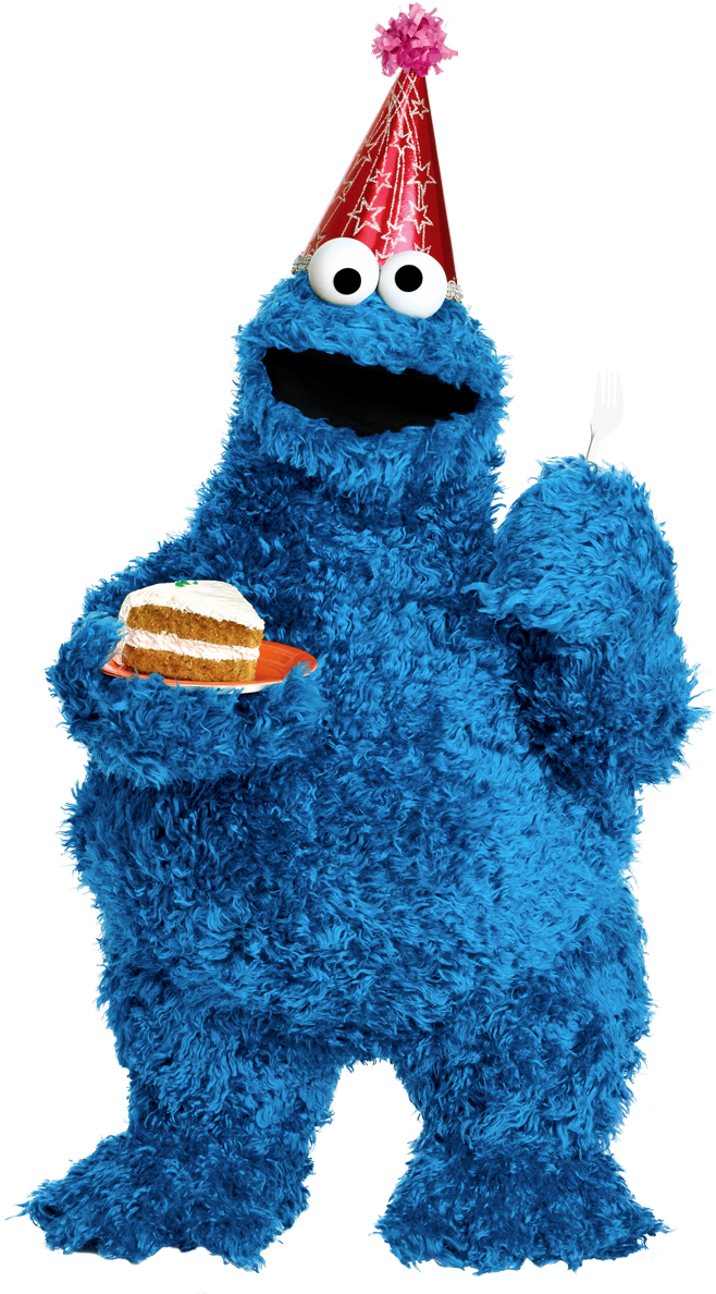 Cookie Monster Clip Art 5 - Sesame Street Cookie Monster Birthday (689x1200)