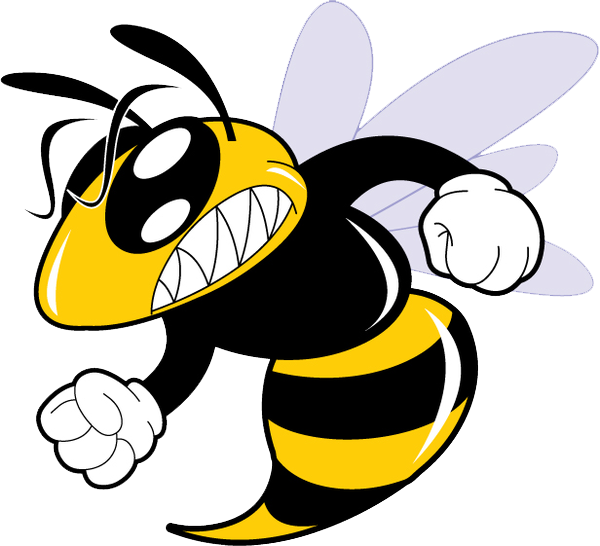 Vector And Hornet Clipart Mascots Free 27272 Favorite - Attitude Bee (600x546)