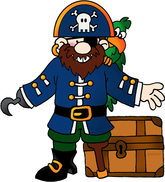 Pirate Clipart Transparent - Pirate Clipart (622x648)