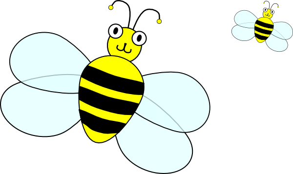 Spelling Bee Contest Mascot Svg Clip Arts 600 X 357 - Cartoon Bee Queen Duvet (600x357)