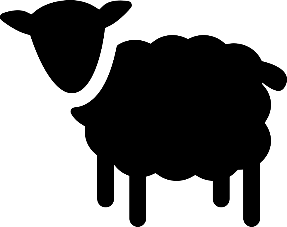 Sheep Silhouette Svg Png Icon Free Download - Icono Oveja (980x776)