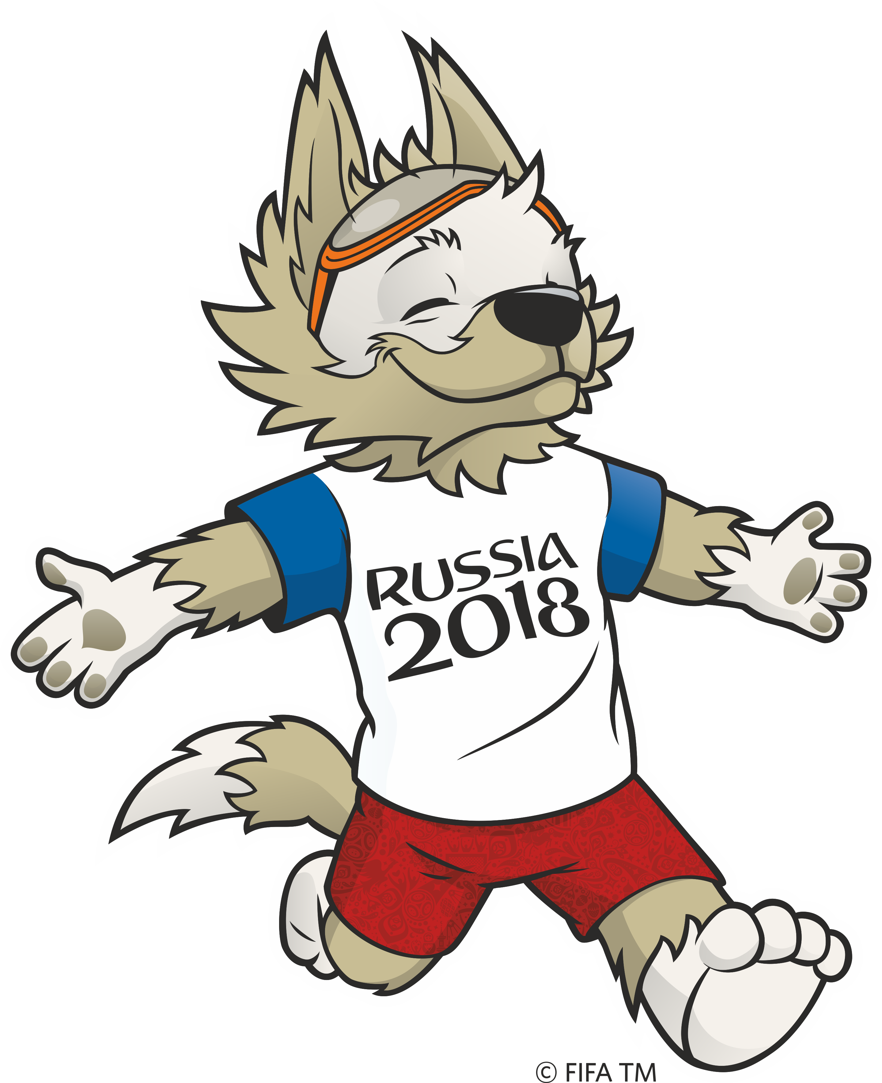 2018, Copa Mundial De Fútbol De 2018, Coupe Du Monde - Zabivaka Russia Soccer World Cup Mascot Png (2879x3533)