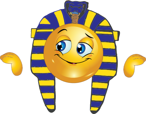 Clipart Pharaoh Boy Smiley - Egyptian Smiley Face (512x401)