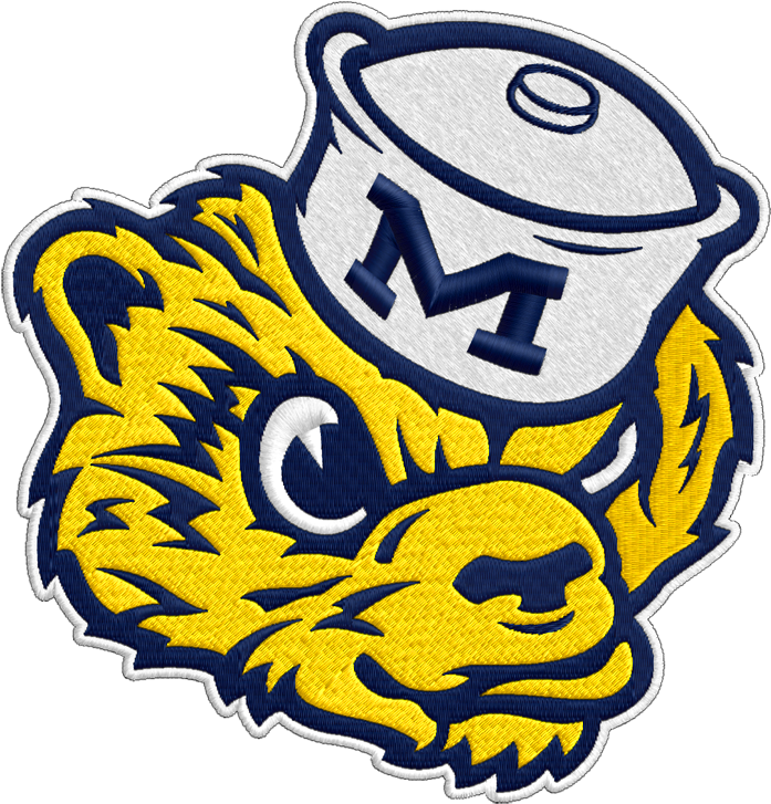 Michigan Wolverines Vintage Logo Clipart - University Of Michigan Wolverine Logo (712x742)
