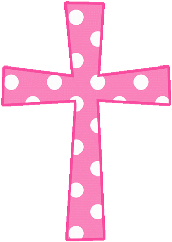Clip Art Cross For Baptism Pink Clipart Free Library - First Communion Cross Png (600x512)