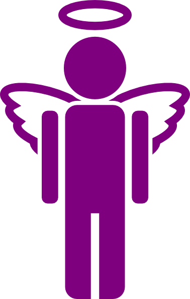 Purple Angel Clip Art At Clker - Angel Clip Art (378x593)