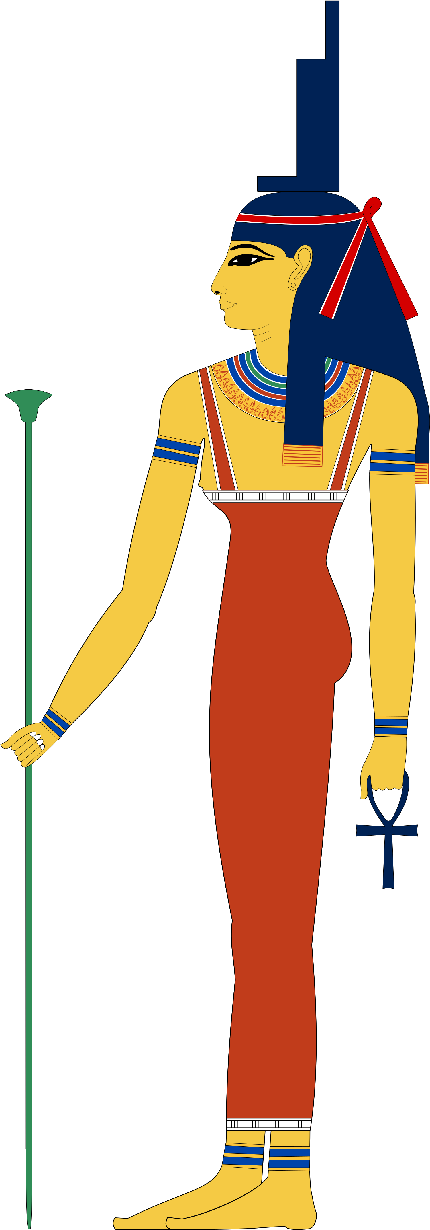 Egypt Clipart Polytheism - Neith Egyptian Goddess (2000x4389)