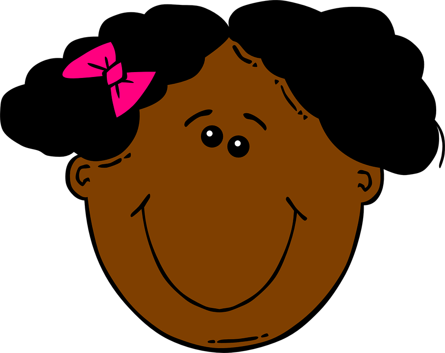 Illustrations And Clipart Girl, Smile, Happy, Black, - Clip Art African American Girl (1280x1015)
