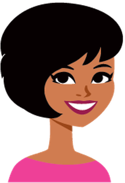 Avatar Icon Cartoon African American Portraits - Cartoon (408x399)
