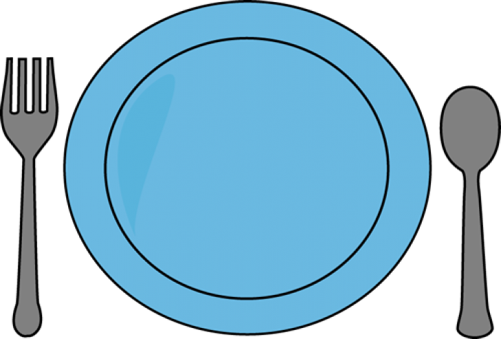 Dinner Plate Clipart - Plate Clipart (728x492)