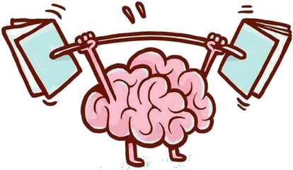 Cartoon Brain Clip Art Cute Brain Mascot Stock - Learn Transparent Gif -  (500x500) Png Clipart Download