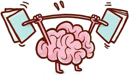 Cartoon Brain Clip Art Cute Brain Mascot Stock - Learn Transparent Gif (500x500)