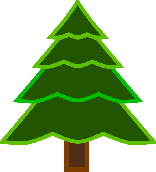 4 Layer Fir Tree Svg Clip Arts 540 X 596 Px - Clip Art (540x596)