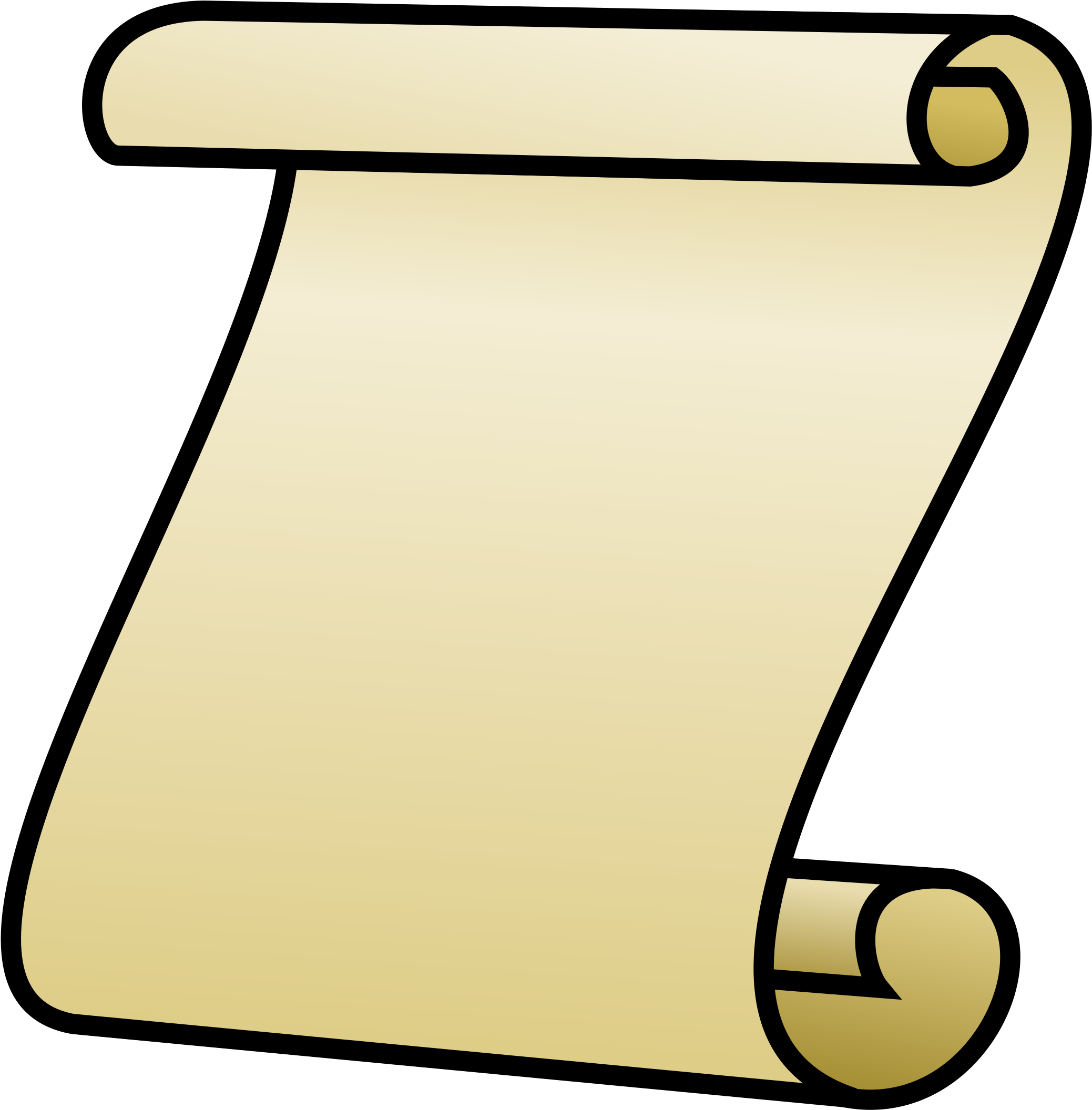 Clipart - - Paper Roll Clip Art (2320x2400)