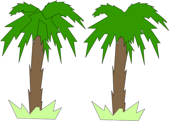Free Toon Palm Tree - Clip Art (566x800)