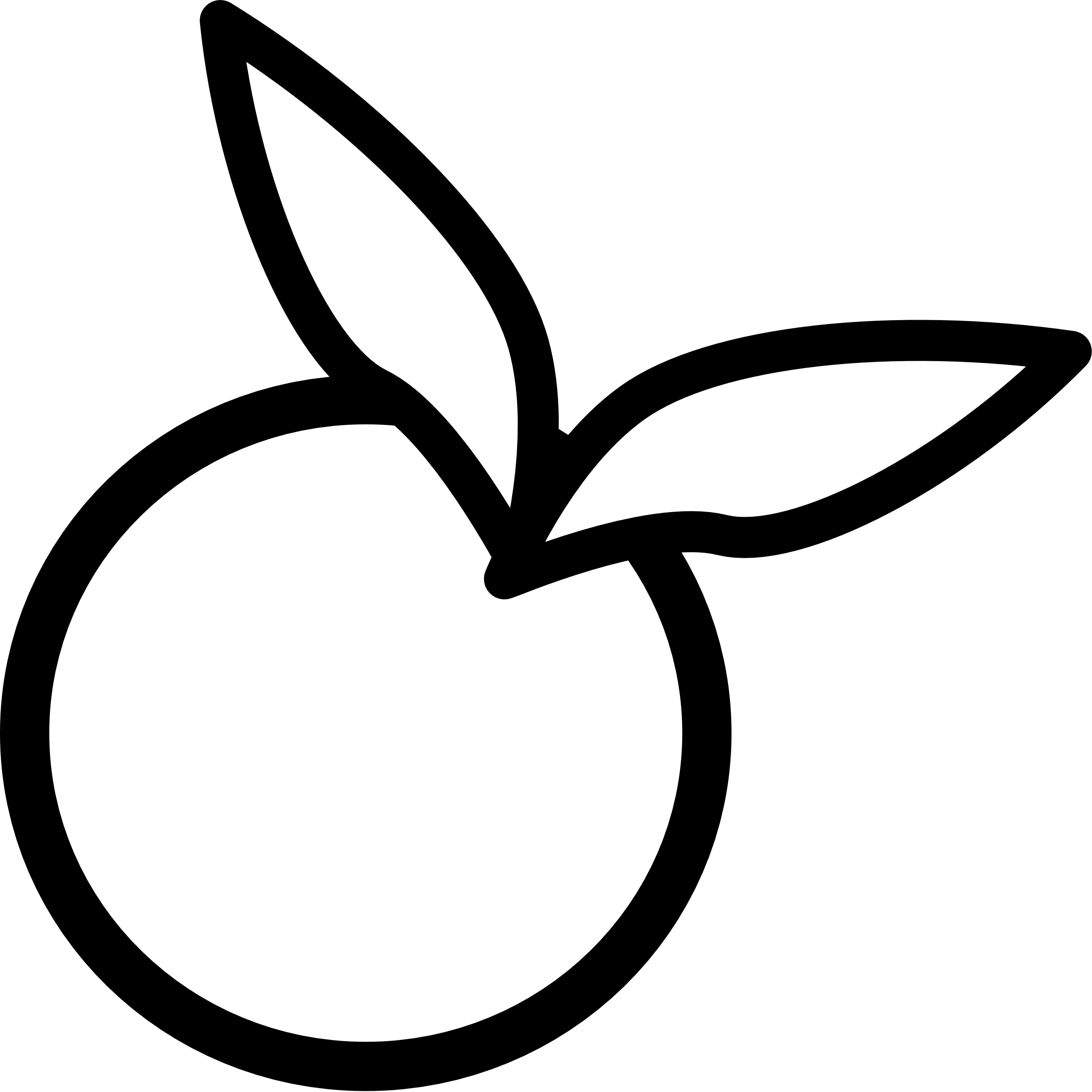 Orange Clipart Black And White Ytkp98jte - Orange Black N White (2555x2555)