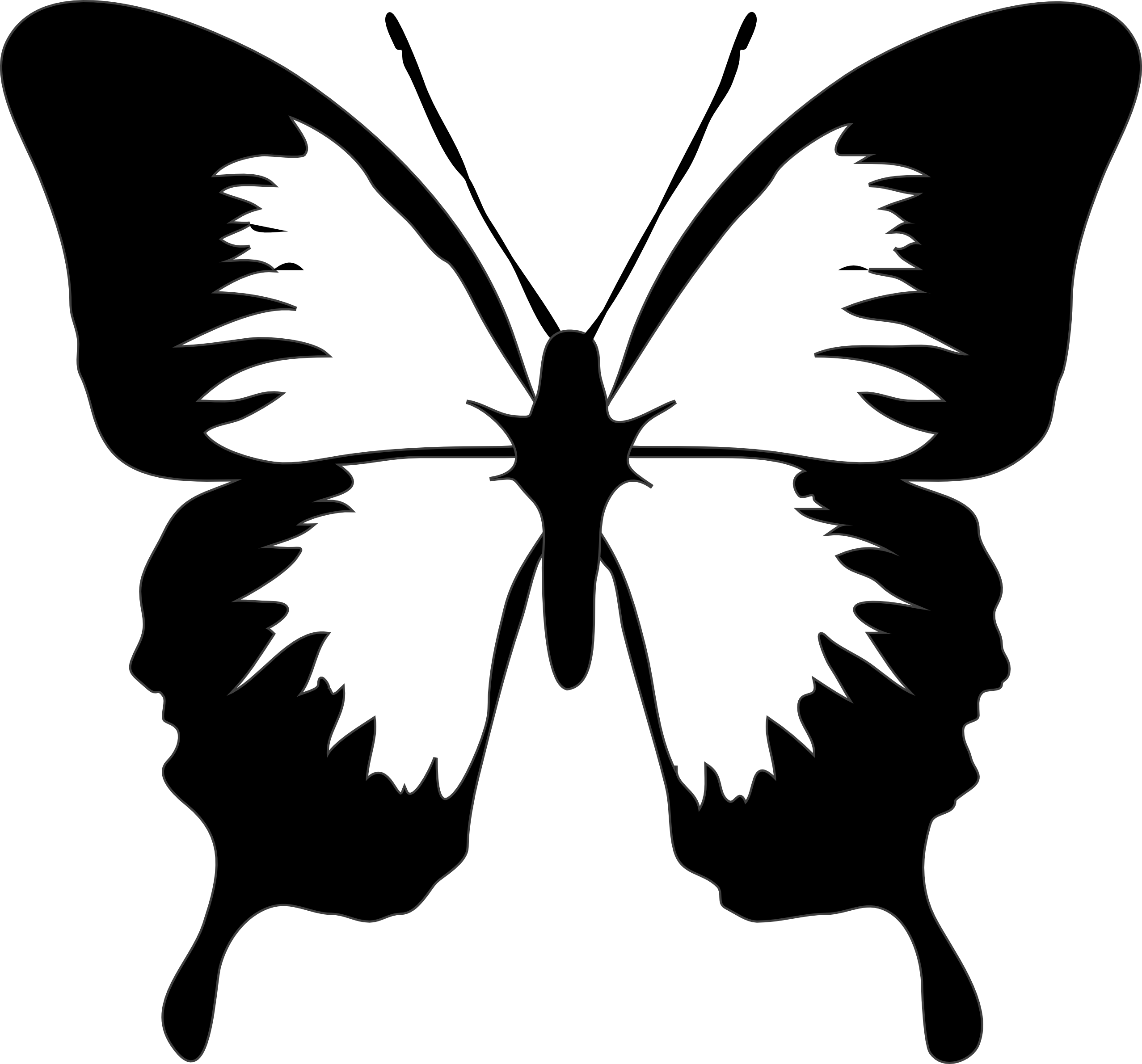 Butterfly Images Black And White Free Download Clip - Butterfly Images Black And White (2555x2381)