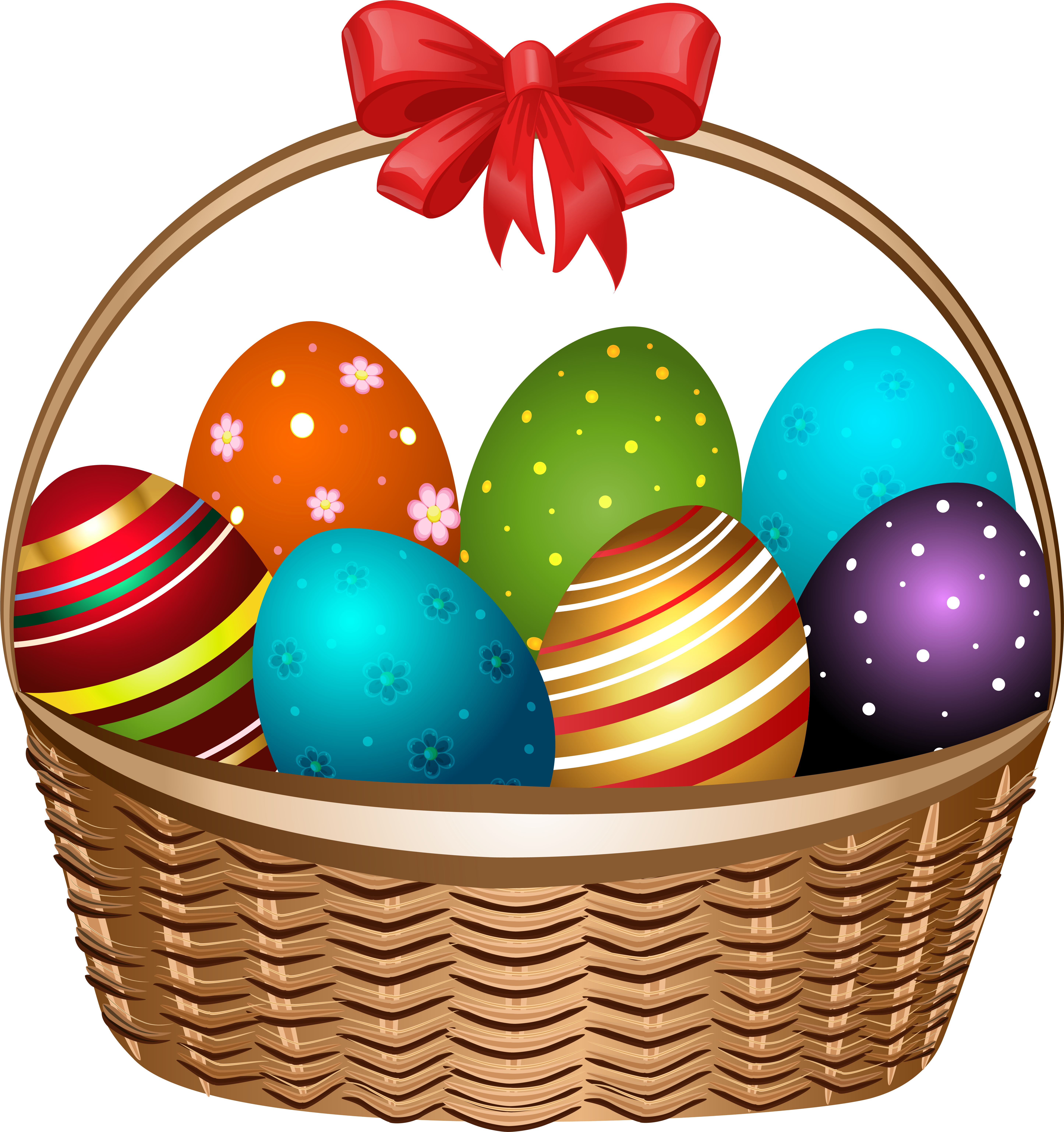 Easter Clipart Transparent Background - Easter Basket (5931x6213)
