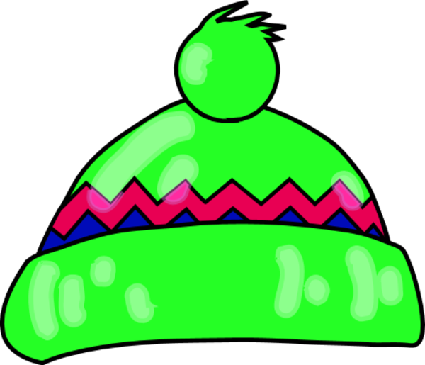 Snow Hat Clipart &ndash 101 Clip Art - Green Winter Hat Clipart (600x515)