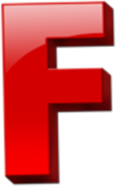 Letter F Icon 1 Free Images At Clker Com Vector Clip - Big Letter F Red (600x600)