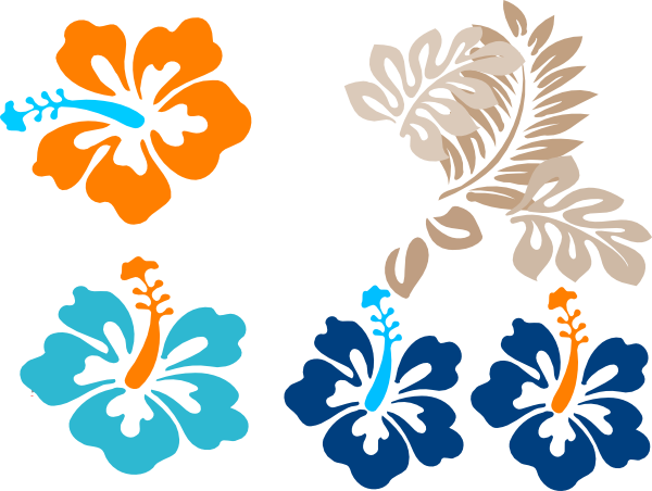 Free Tropical Flower Vector (600x452)