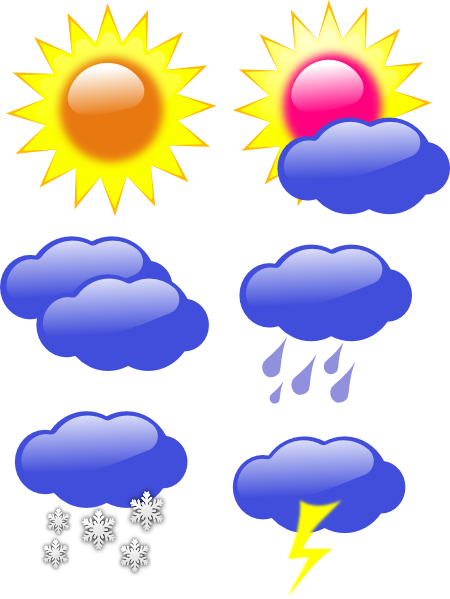 Snowy Weather Clipart Free - Four Types Of Weather In The Philippines (450x599)