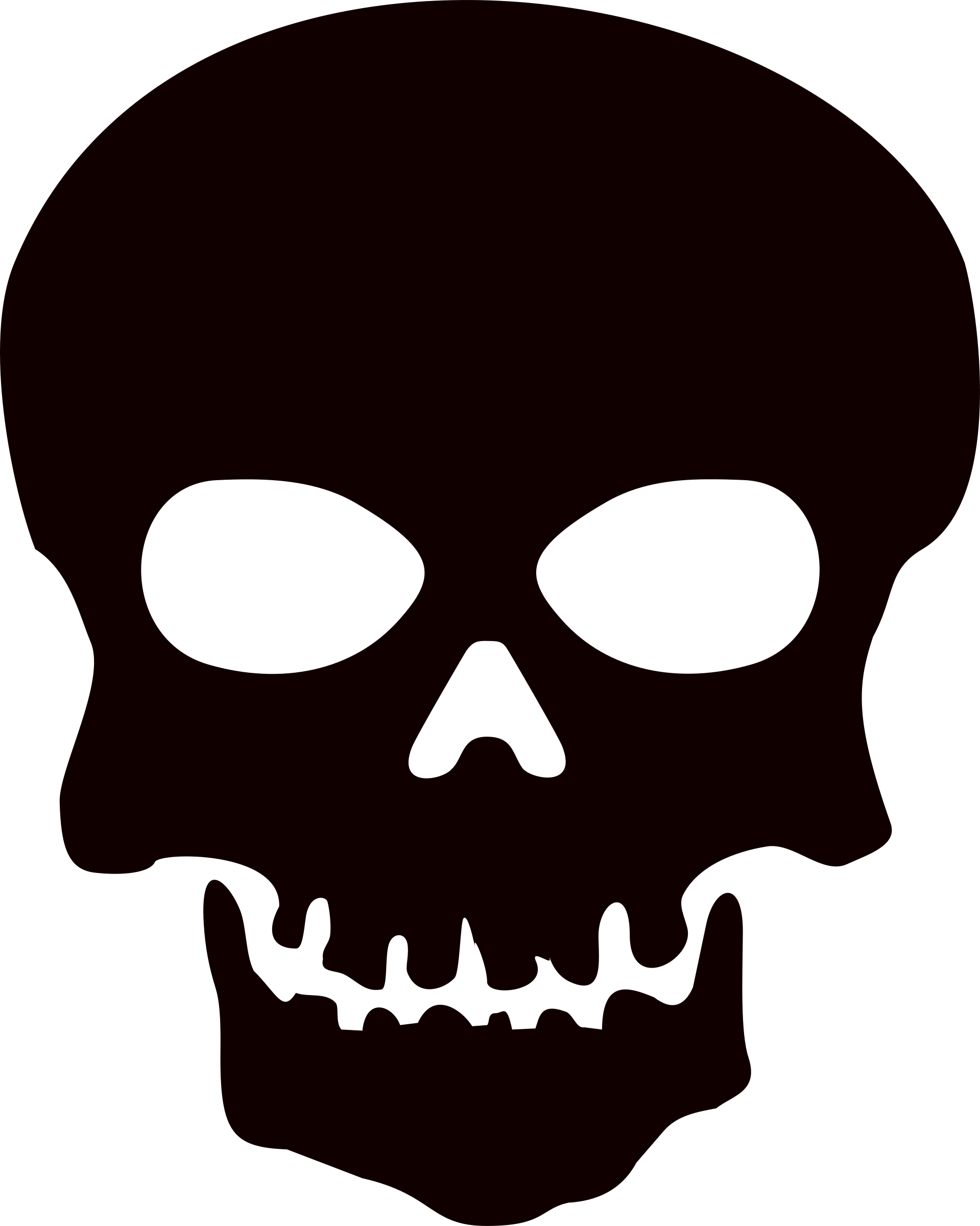 Skull Clipart Transparent Background - Basic Skull Throw Blanket (1919x2400)