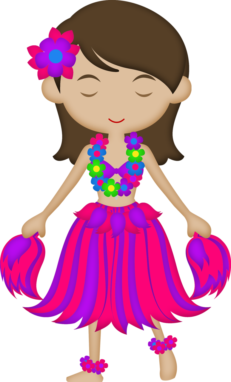 Album - Hawaiian Girl Anime Clipart (774x1280)